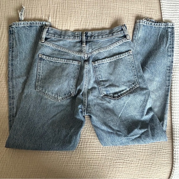 Agolde Riley High Rise Straight Crop - Picture 2 of 6